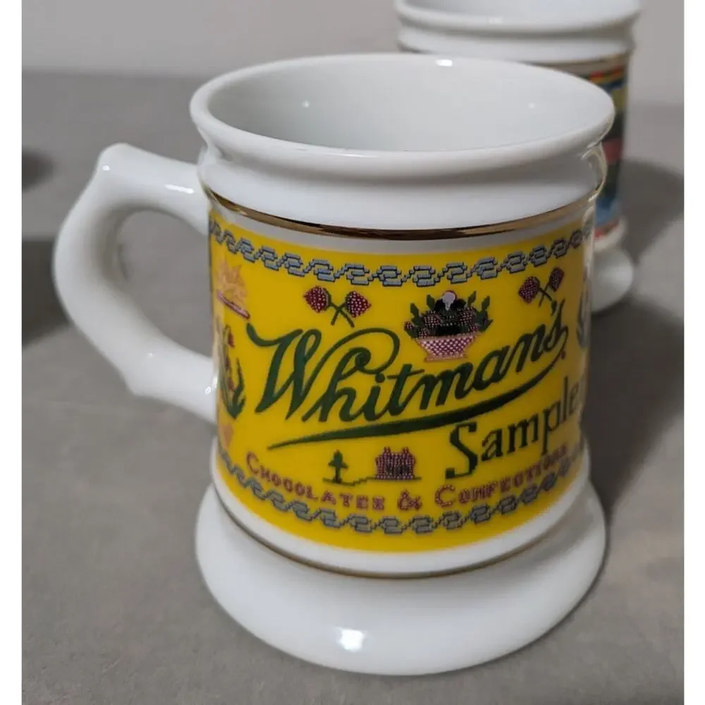 Vtg Lot of 5 Franklin Mint The Corner Store Mugs - Heinz Ralston Ceresota 1980s
